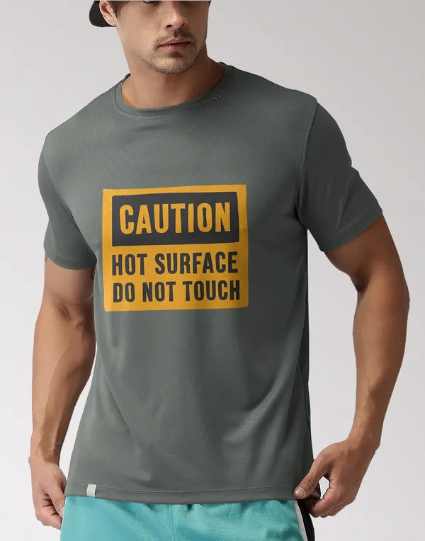 Grey_Caution_Classic_Fit_Tshirt_For_Men_With_200_GSM_Biowashed_Cotton_Single_Jersey_Fabric