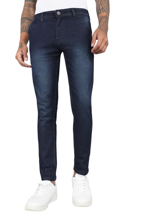 Dark_Blue_Tapered_Fit_Solid_Jeans_For_Men_With_Cotton_And_Viscose_Blend_Fabric
