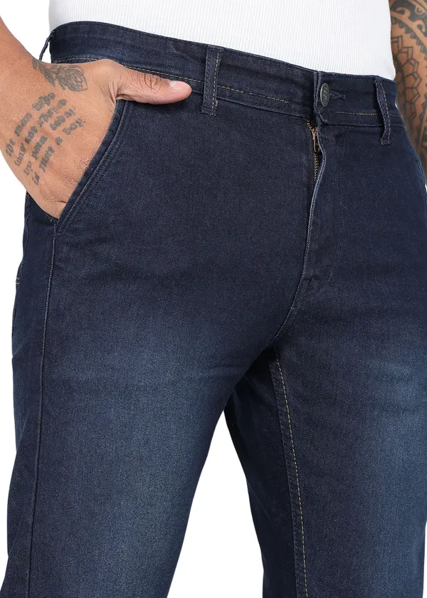 Dark_Blue_Tapered_Fit_Solid_Jeans_For_Men_With_Cotton_And_Viscose_Blend_Fabric