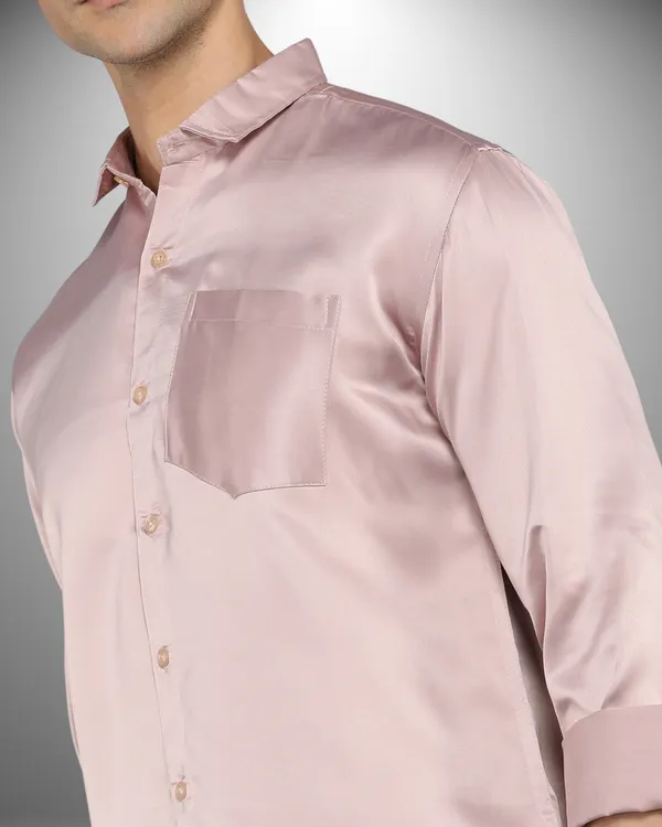 Mens_Satin_Fabric_Solid_Peach_Shirt
