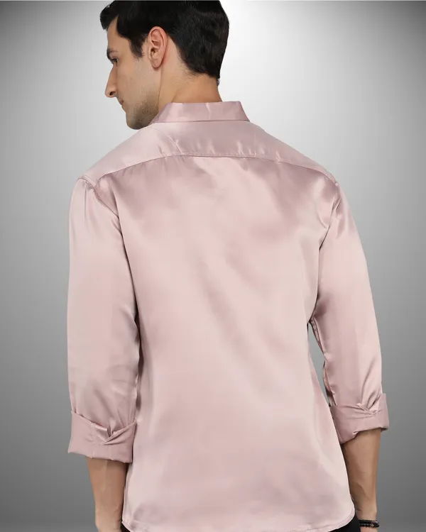 Mens_Satin_Fabric_Solid_Peach_Shirt