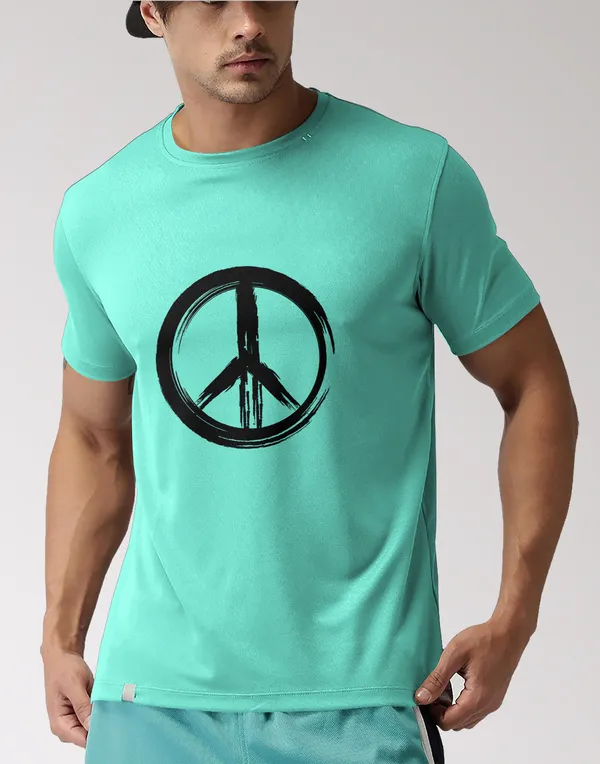 Mint_Peace_Classic_Fit_Tshirt_For_Men_With_200_GSM_Biowashed_Cotton_Single_Jersey_Fabric