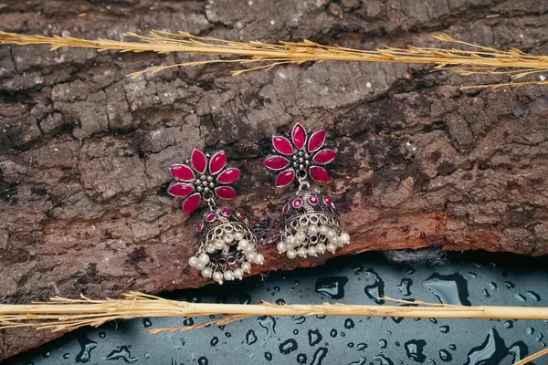 Silver_Oxidised_Earring