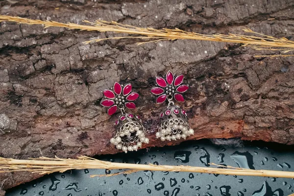 Silver_Oxidised_Earring