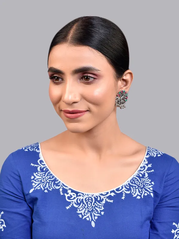 Silver_Oxidised_Earring