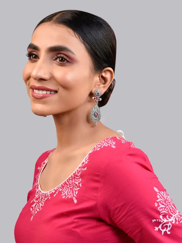 Silver_Oxidised_Earring
