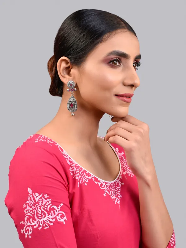 Silver_Oxidised_Earring