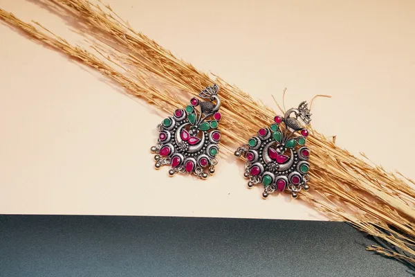 Silver_Oxidised_Earring