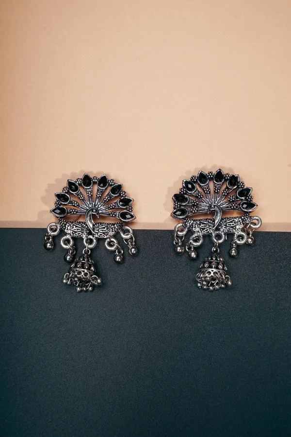 Silver_Oxidised_Earring