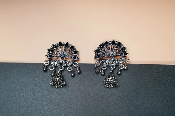Silver_Oxidised_Earring