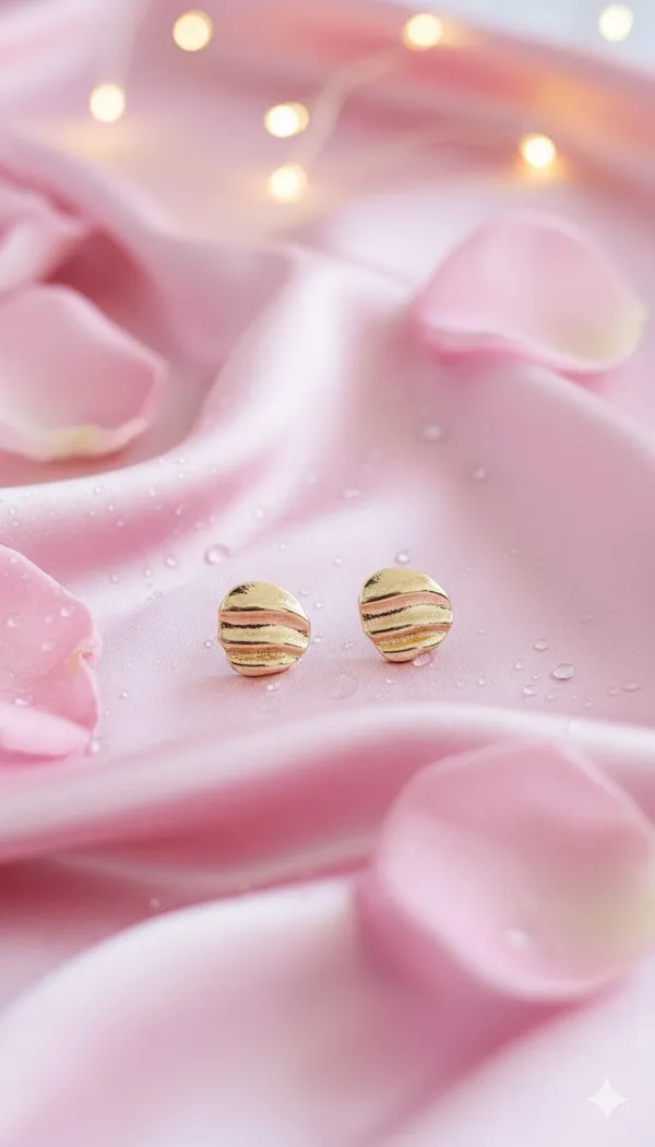 Gold_Tone_Textured_Disc_Stud_Earrings