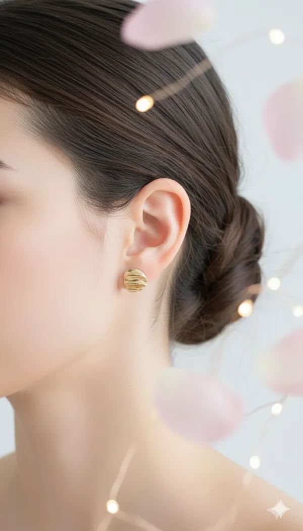 Gold_Tone_Textured_Disc_Stud_Earrings