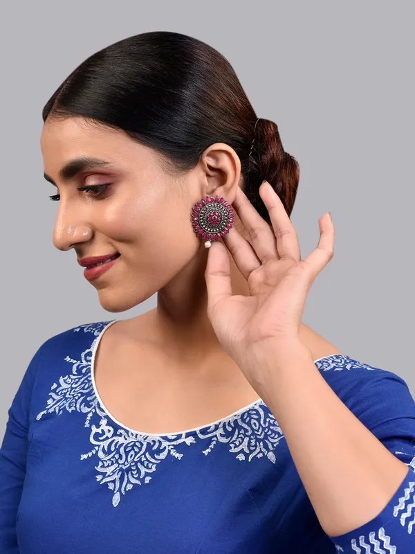 Silver_Oxidised_Earring