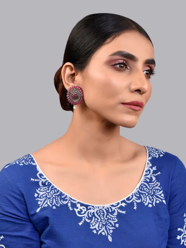 Silver_Oxidised_Earring