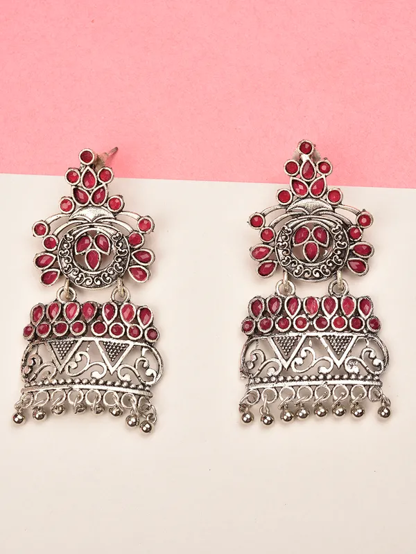 Silver_Oxidised_Earring