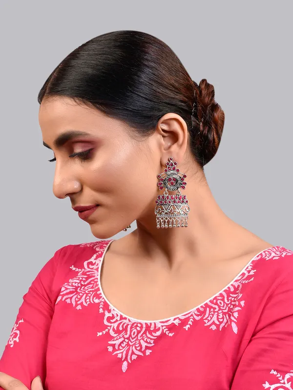 Silver_Oxidised_Earring