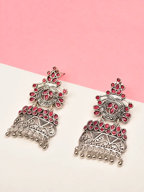 Silver_Oxidised_Earring