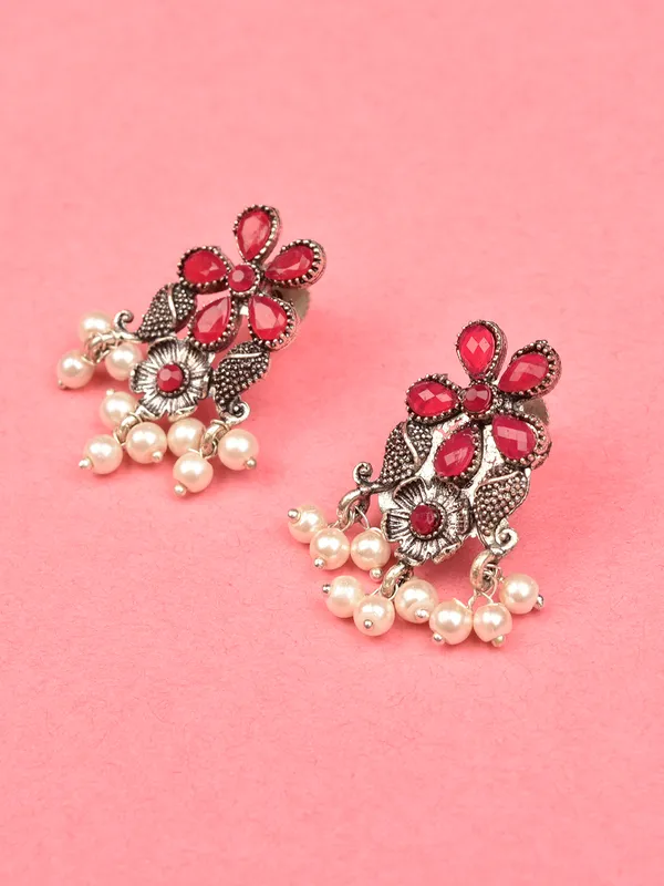Silver_Oxidised_Earring