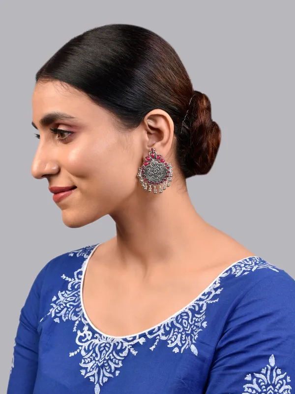 Silver_Oxidised_Earring