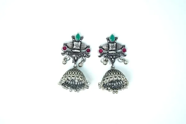 Silver_Oxidised_Earring