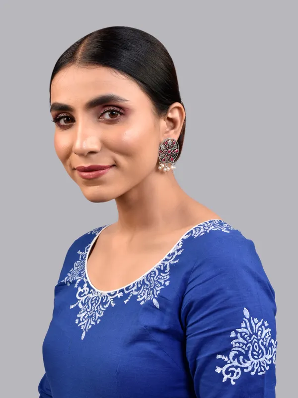 Silver_Oxidised_Earring