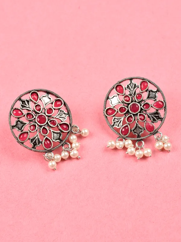 Silver_Oxidised_Earring