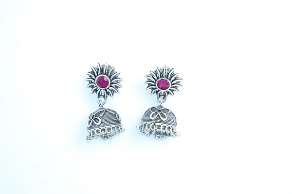 Silver_Oxidized__Jhumki_Earring
