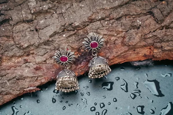 Silver_Oxidized__Jhumki_Earring