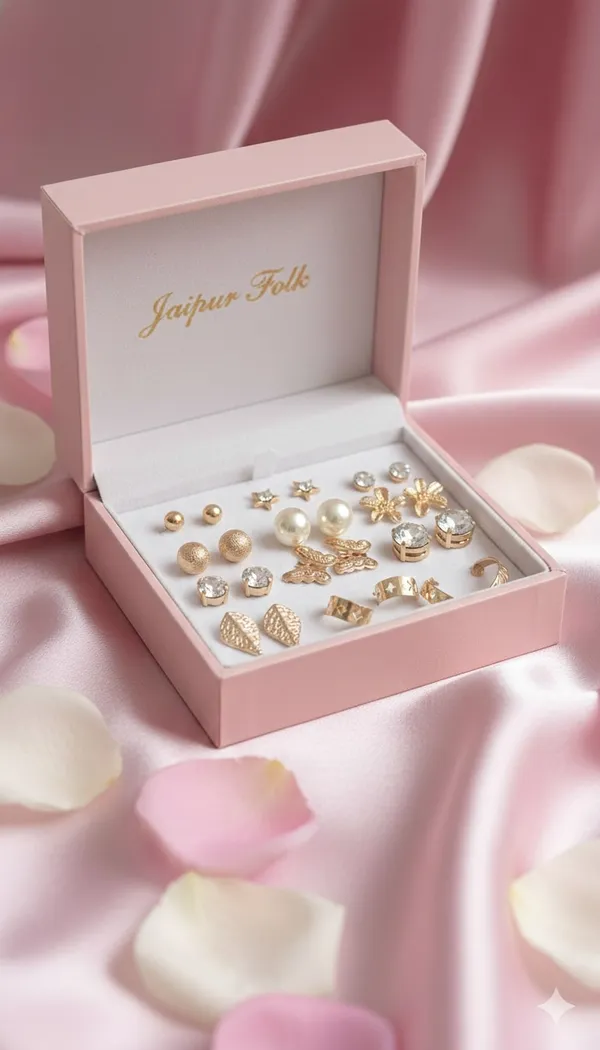Set_of_12_Pairs_Gold-Toned_&_Stone-Studded_Fashion_Earrings
