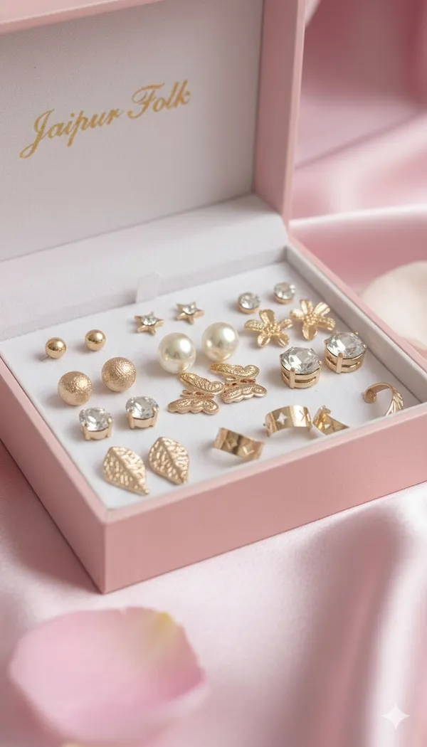 Set_of_12_Pairs_Gold-Toned_&_Stone-Studded_Fashion_Earrings