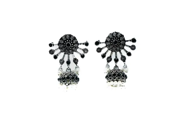 Silver_Oxidised_Earring