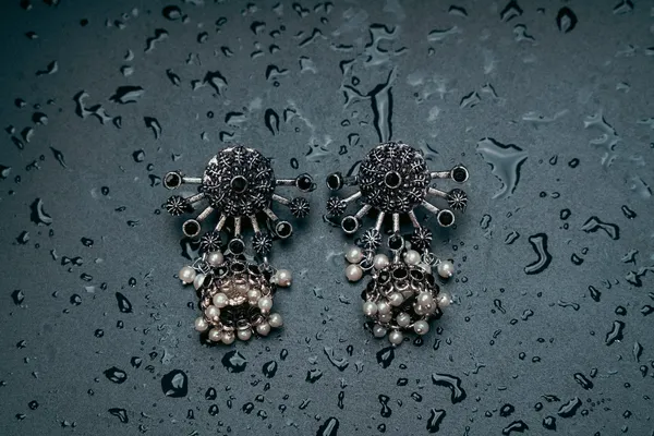 Silver_Oxidised_Earring