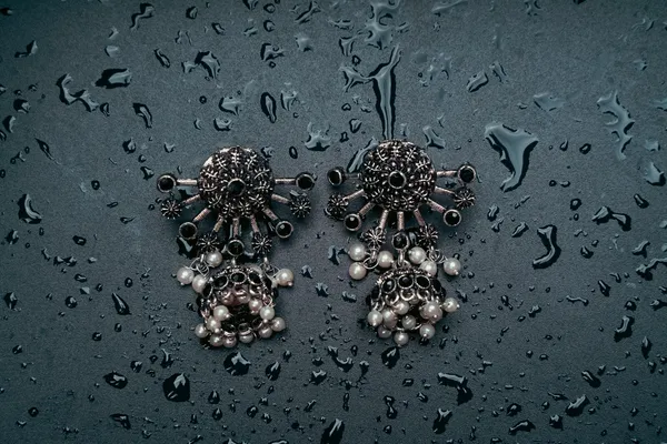 Silver_Oxidised_Earring
