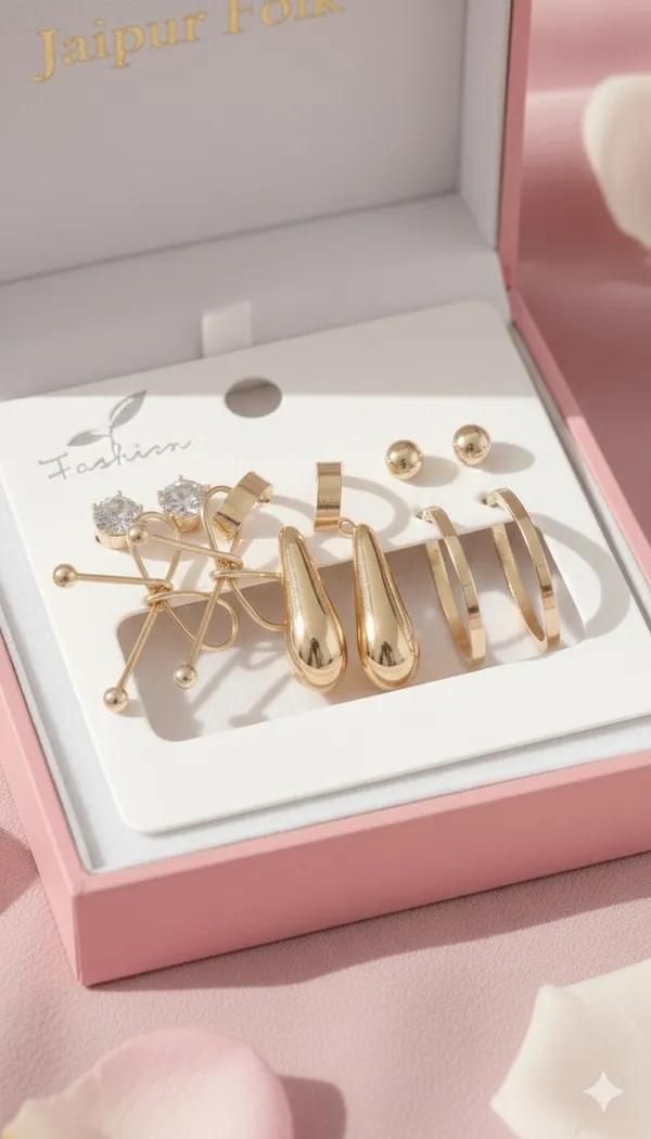 Set_of_6_Pairs_Gold-Toned_Stud_&_Hoop_Fashion_Earrings