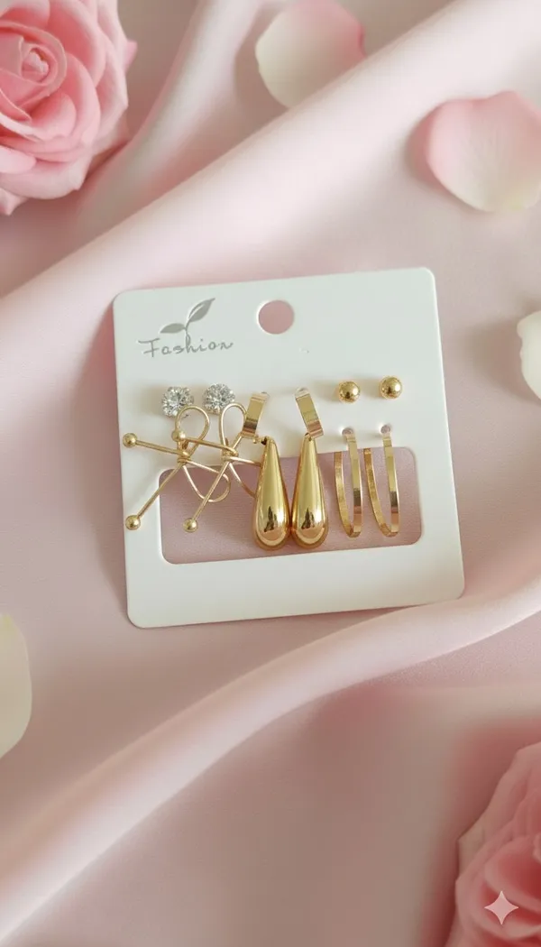 Set_of_6_Pairs_Gold-Toned_Stud_&_Hoop_Fashion_Earrings