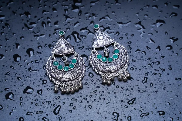 Silver_Oxidised_Earring