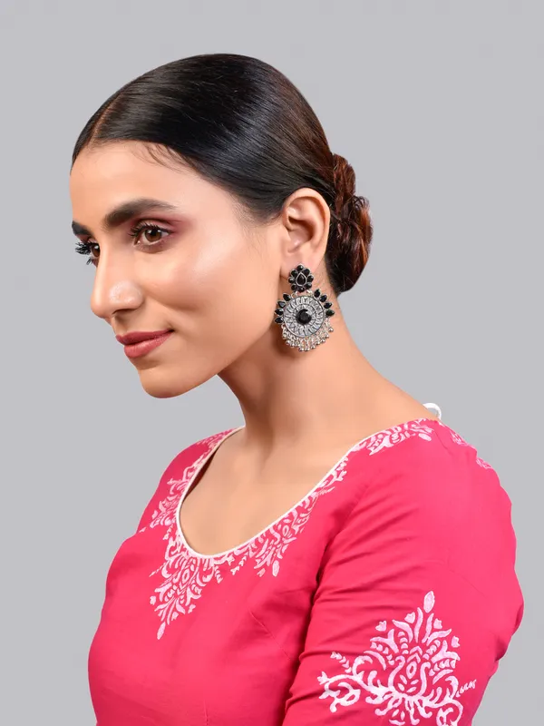 Silver_Oxidised_Earring