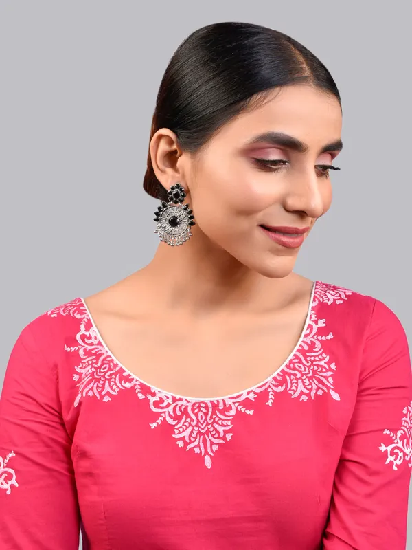 Silver_Oxidised_Earring