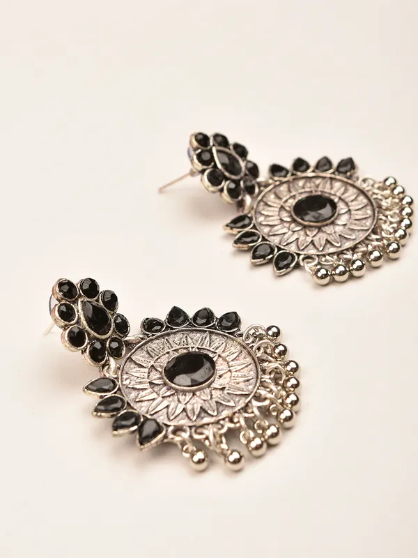 Silver_Oxidised_Earring