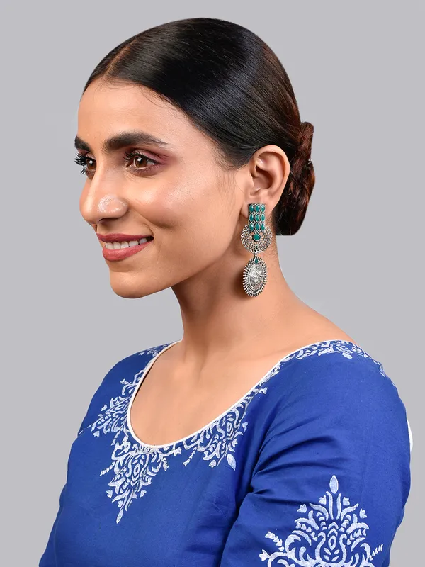 Silver_Oxidised_Earring