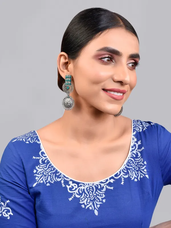 Silver_Oxidised_Earring