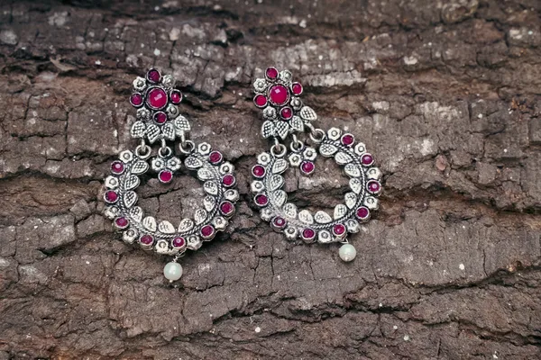 Silver_Oxidised_Earring