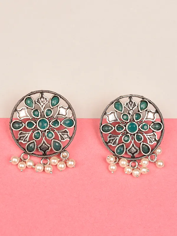Silver_Oxidised_Earring