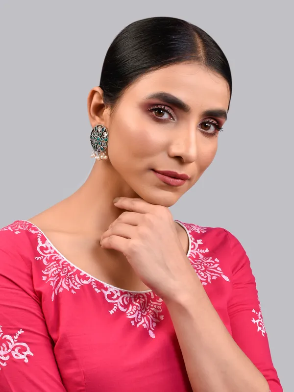 Silver_Oxidised_Earring