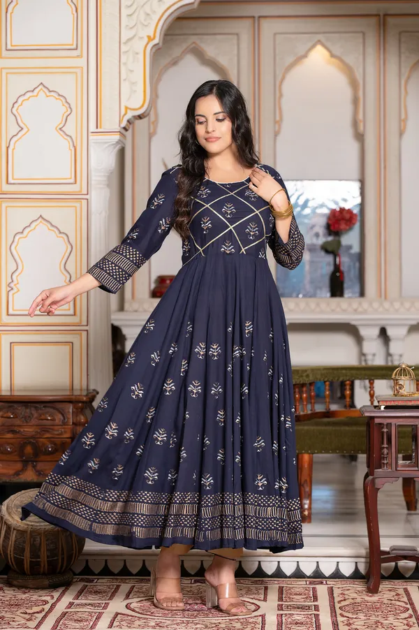 Blue_Block_Printed_Anarkali_Kurta