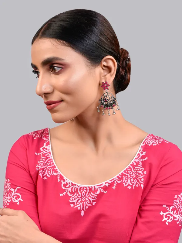 Silver_Oxidised_Earring