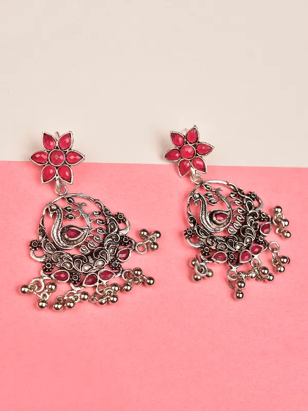 Silver_Oxidised_Earring
