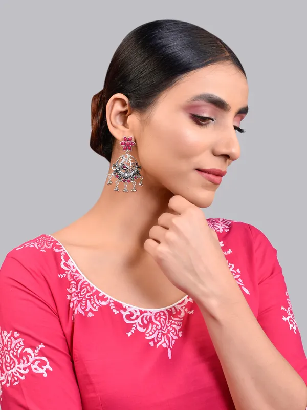 Silver_Oxidised_Earring