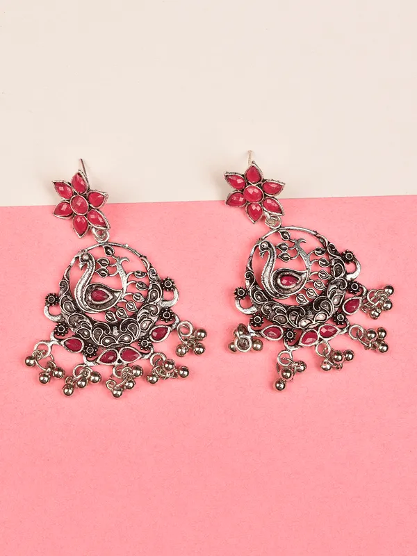 Silver_Oxidised_Earring