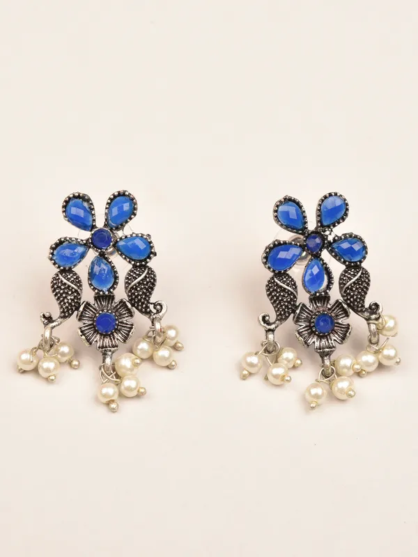Silver_Oxidised_Earring